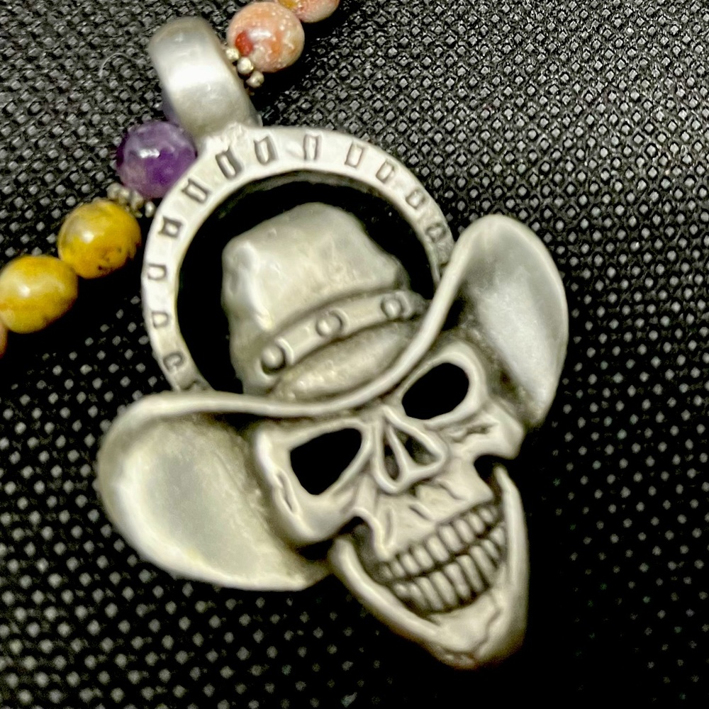 Hand-crafted, beaded necklace.